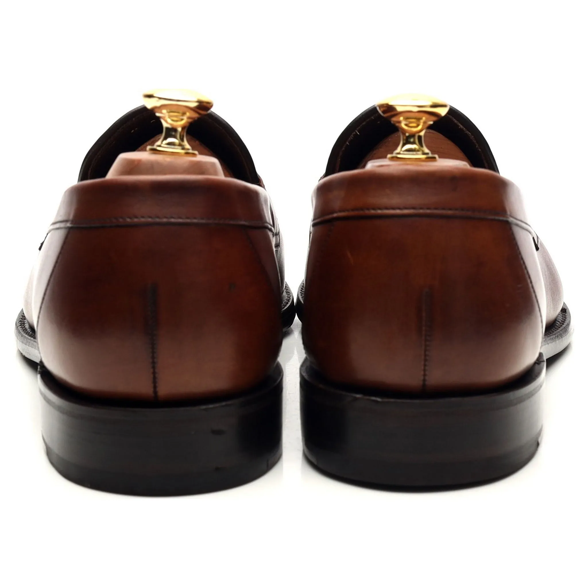 1880 'Hornbeam' Brown Leather Loafers UK 9.5 F