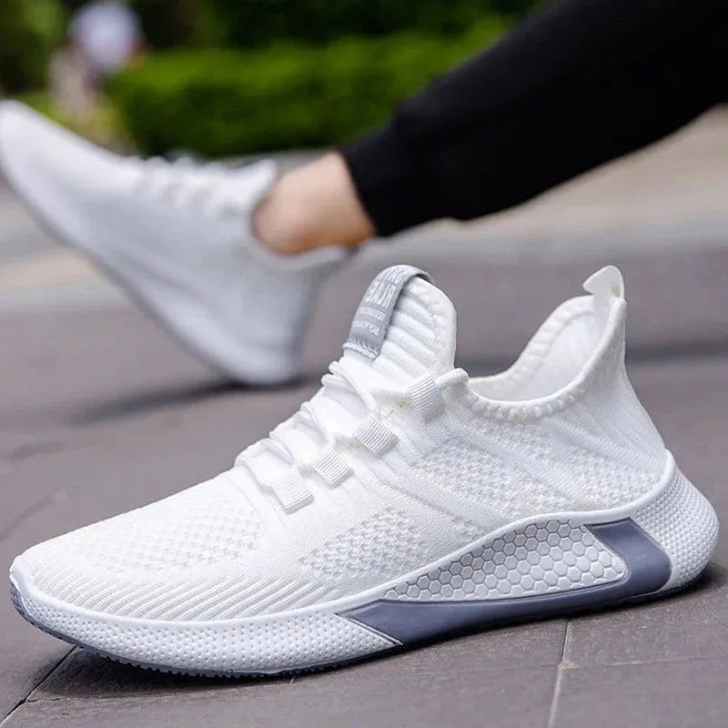 2025 WORN OUT™ Men Sneakers Breathable Mesh Casual Shoes Black White Platform Shoes Fashion Sneakers Luxury Men's Shoes Tennis Man Size 39-44