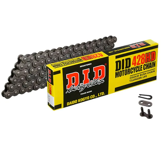 428HD x 112 heavy duty DID chain w/clip link (428HD112)