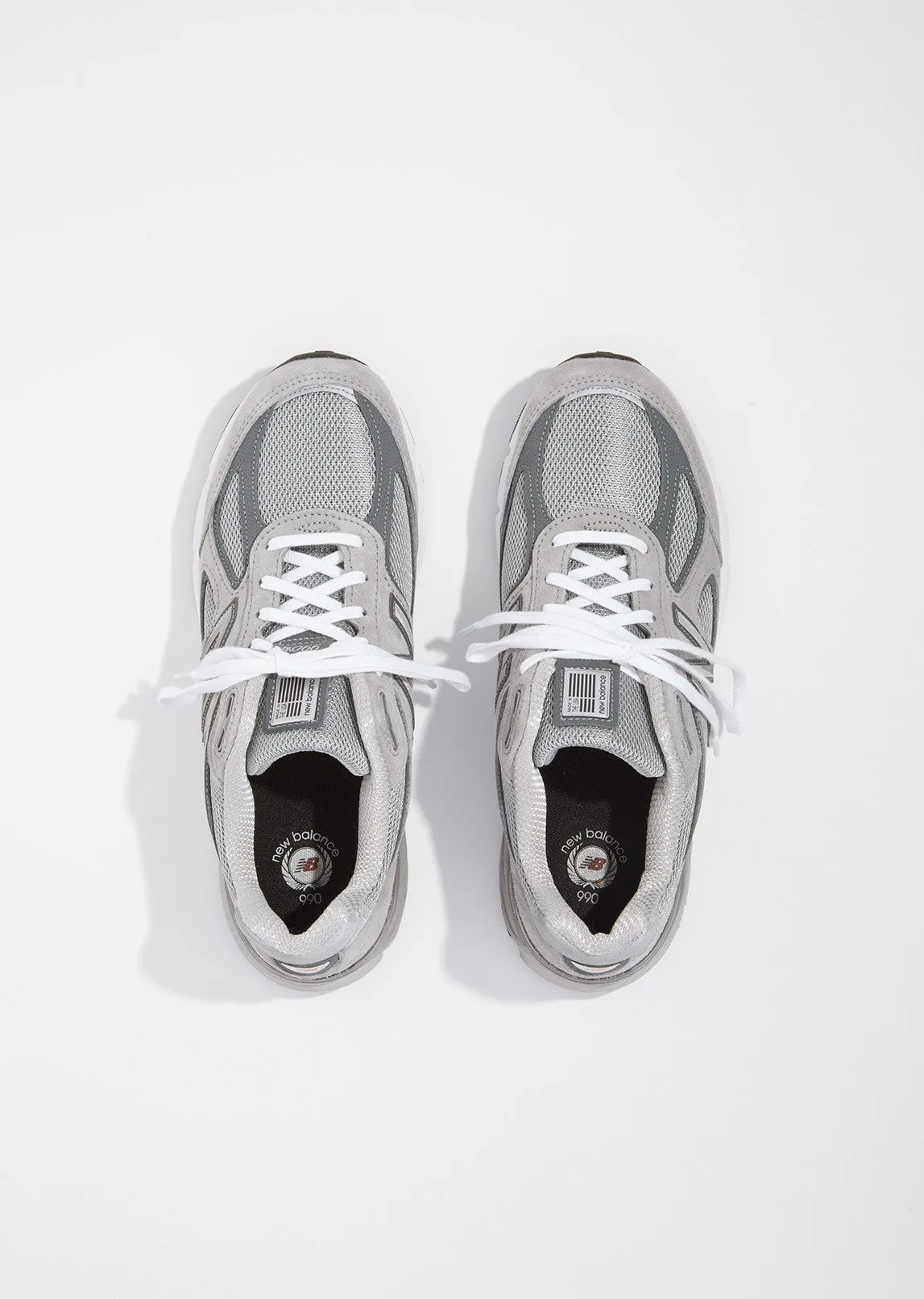 990 Leather Mesh Sneakers