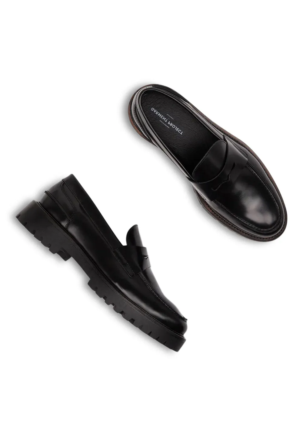 Aaron Penny Loafer - Black Polido