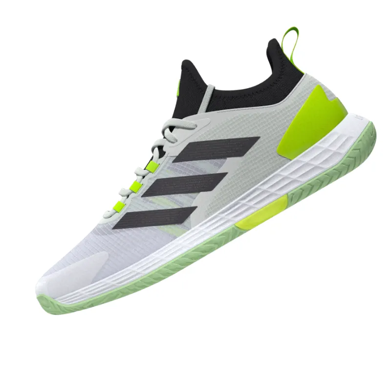 Adidas Adizero Ubersonic 4.1 Tennis Shoes - White/Black/Lucid Lemon