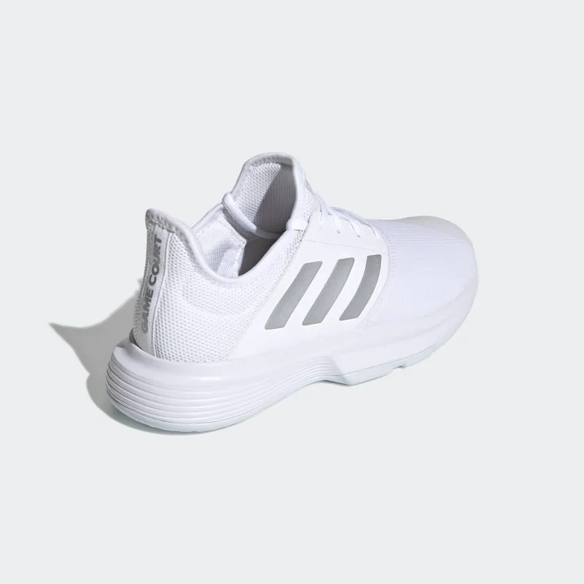 ADIDAS GAMECOURT TENNIS - Cloud White / Silver Metallic / Halo Blue