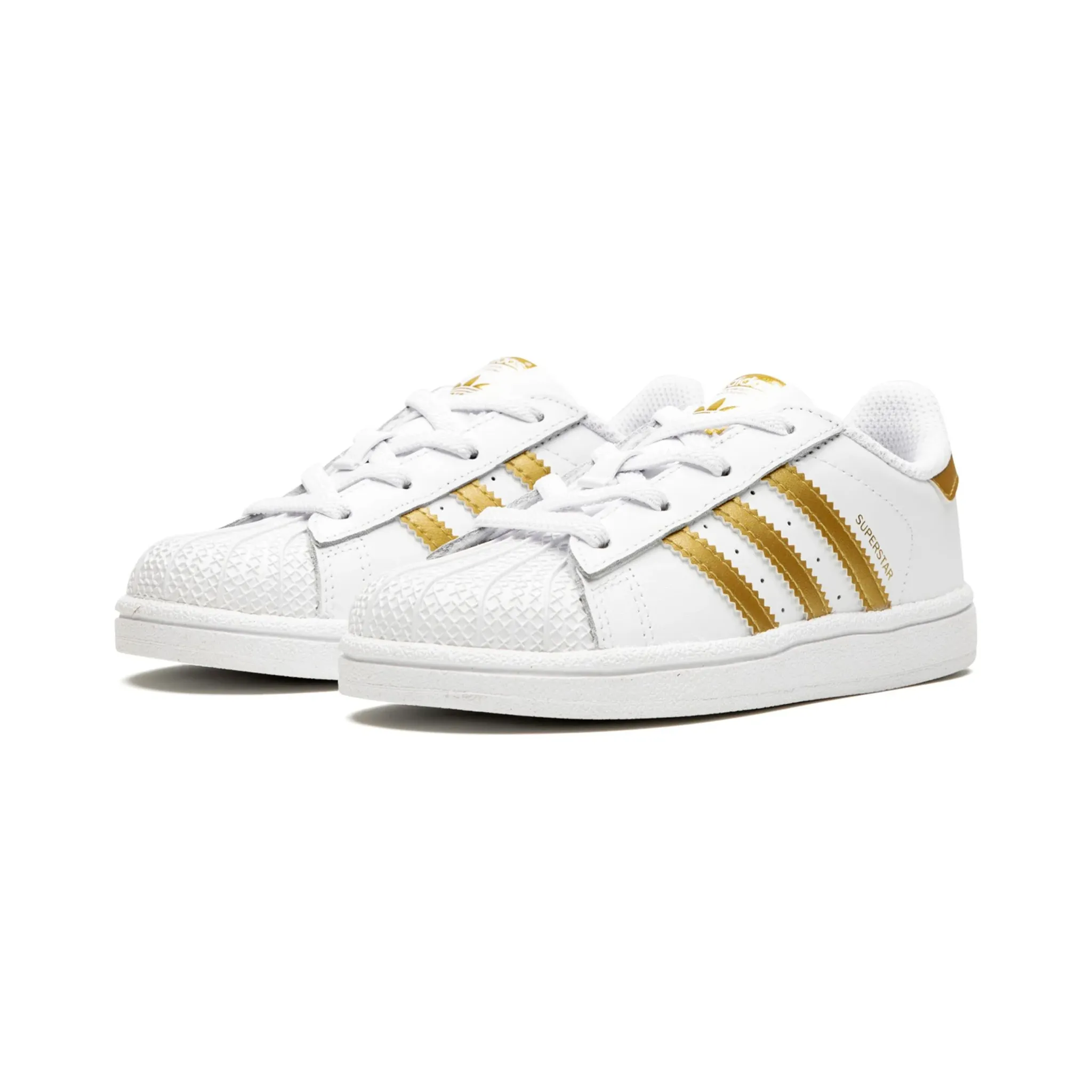 Adidas Kid's Superstar TD Shoes - White / Metallic Gold