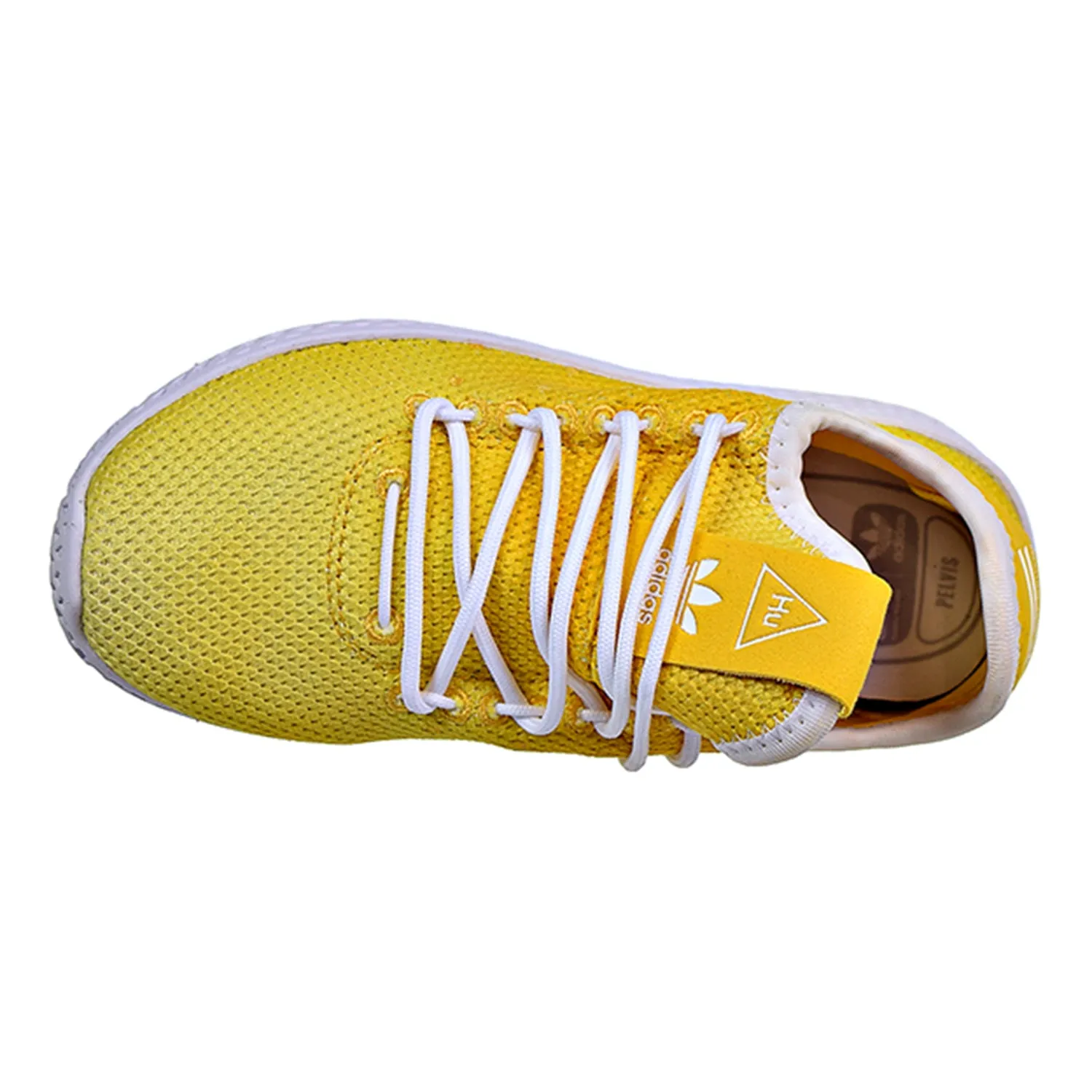 Adidas Pharrell Williams Tennis HU C Little Kid's Shoes Yellow/White