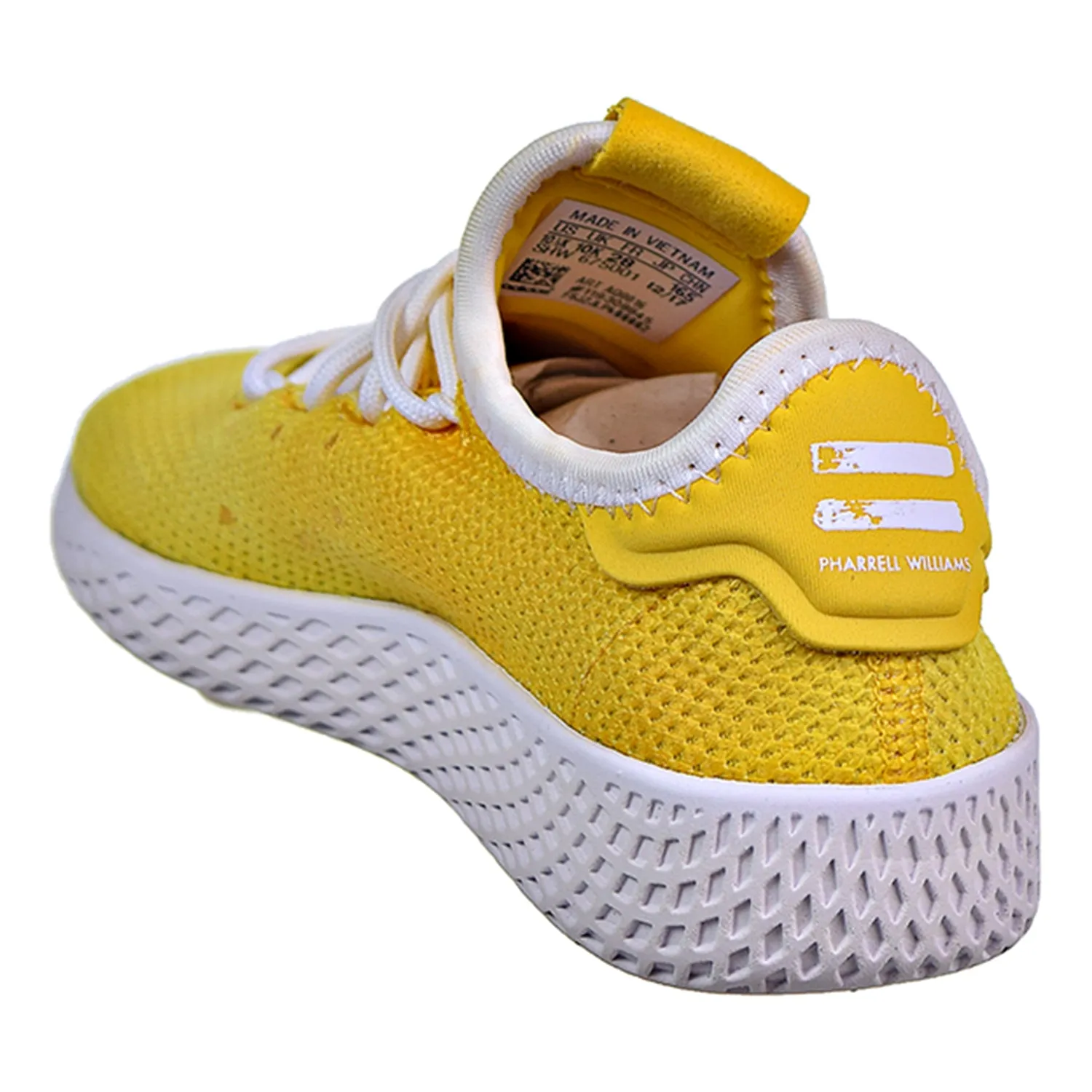 Adidas Pharrell Williams Tennis HU C Little Kid's Shoes Yellow/White