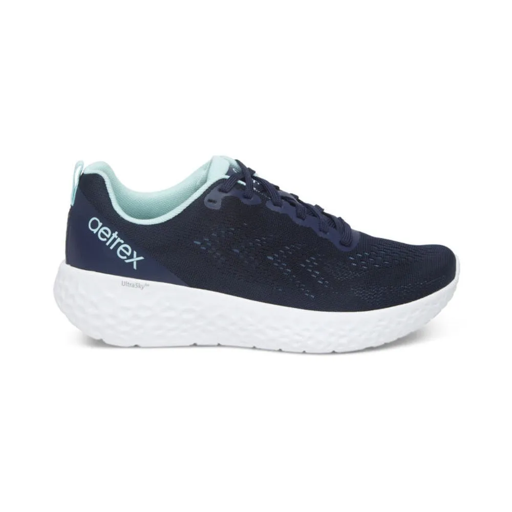 Aetrex Danika Arch Support Sneaker Navy