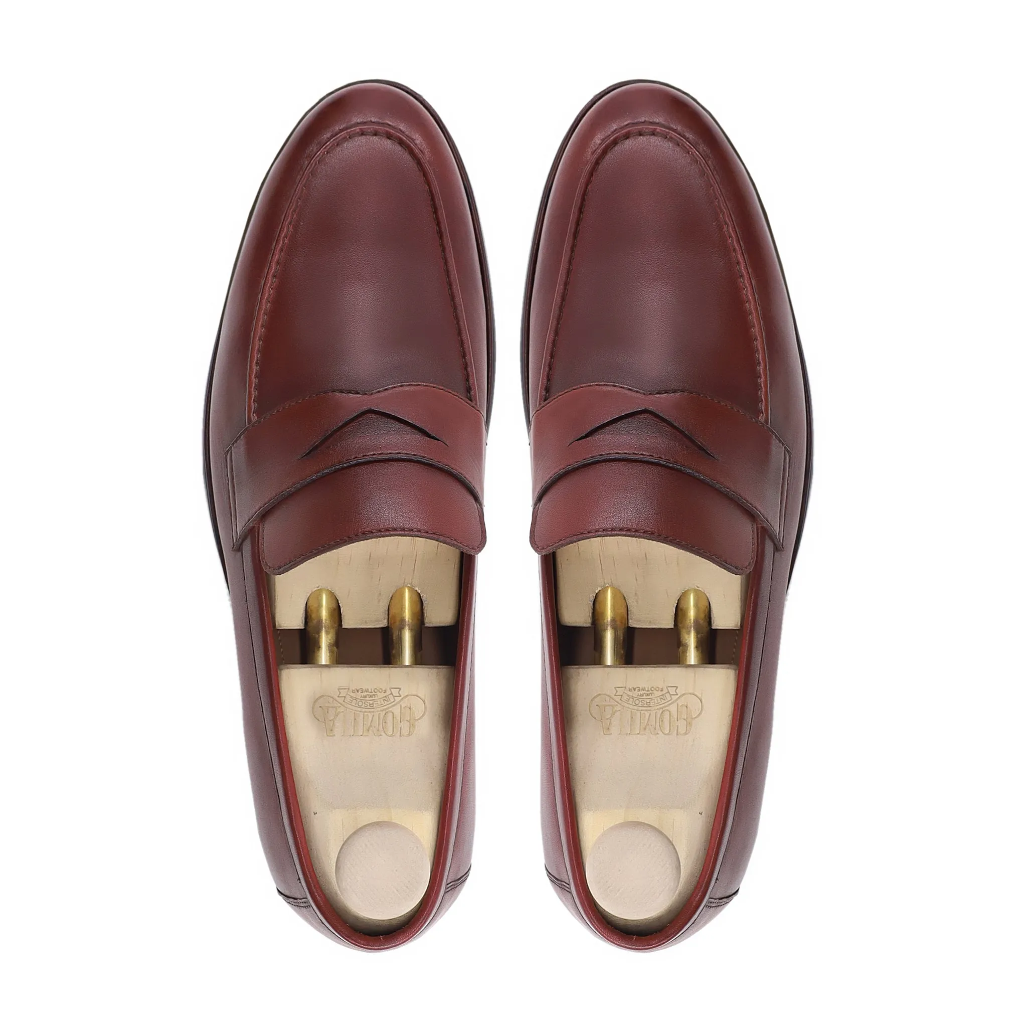 Anner - Men's Oxblood Pebble Grain Leather Loafer