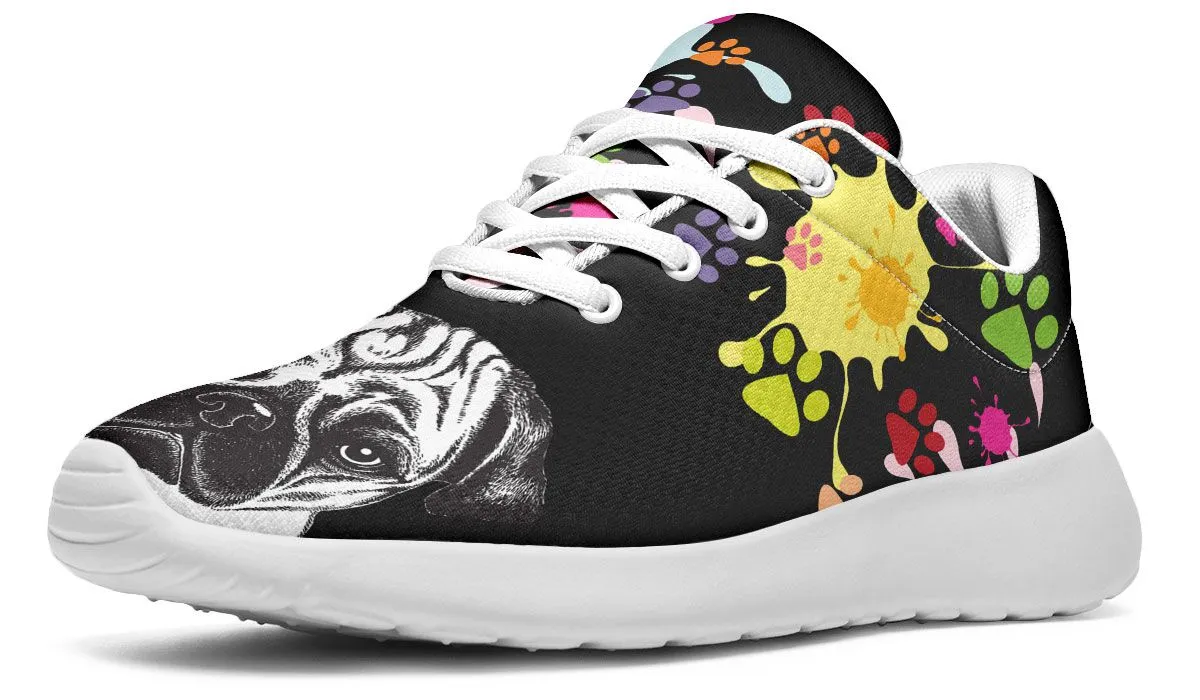 Artsy Pug Sneakers