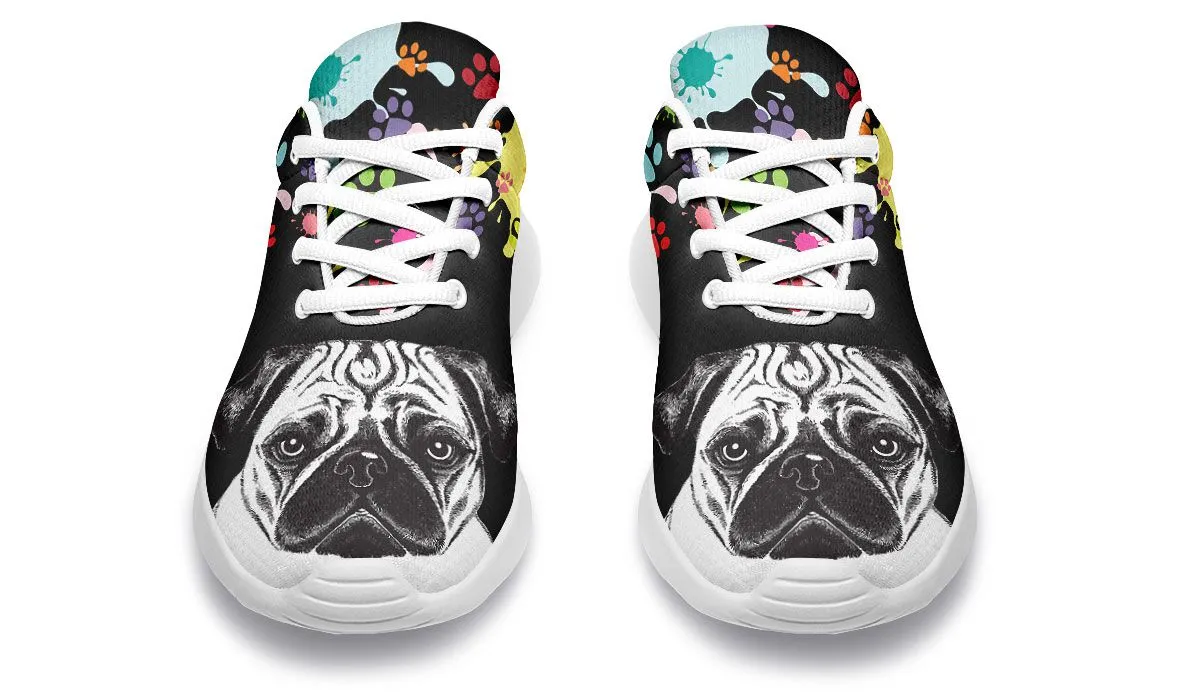 Artsy Pug Sneakers