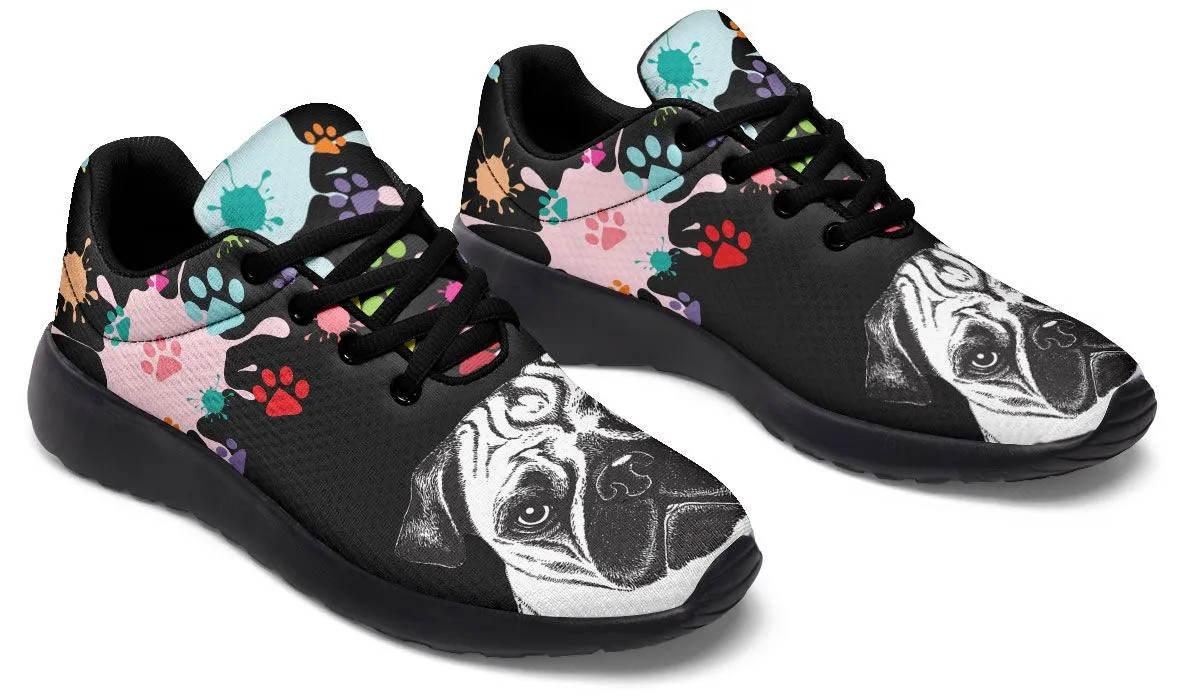 Artsy Pug Sneakers