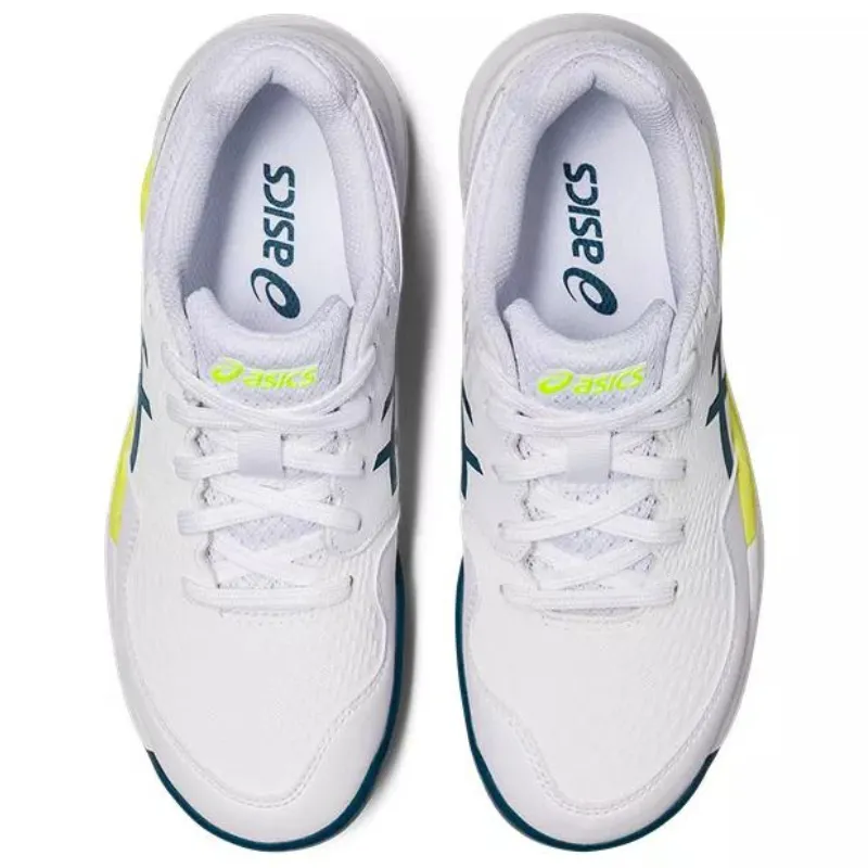 Asics Gel Resolution 9 GS White / Restful Teal  Kids Tennis Shoes