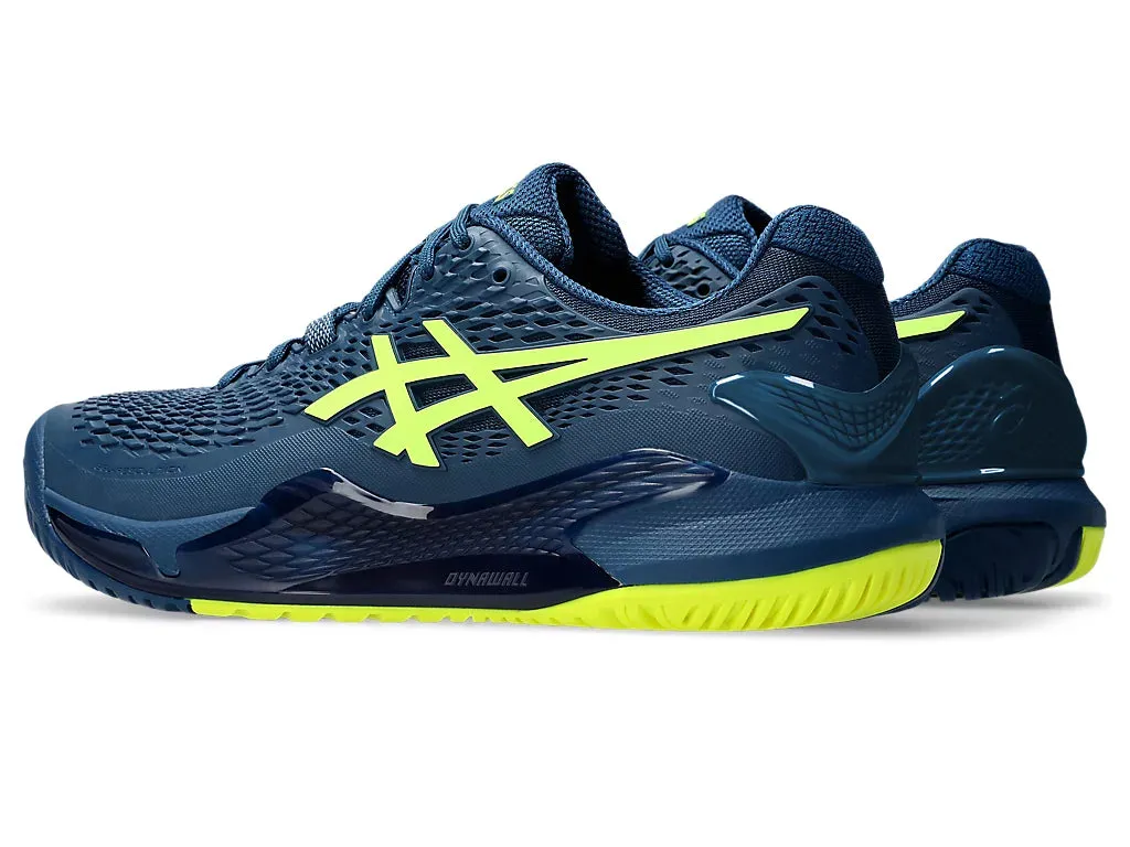 Asics Gel Resolution 9 Tennis Shoe | Mako Blue/Safety Yellow