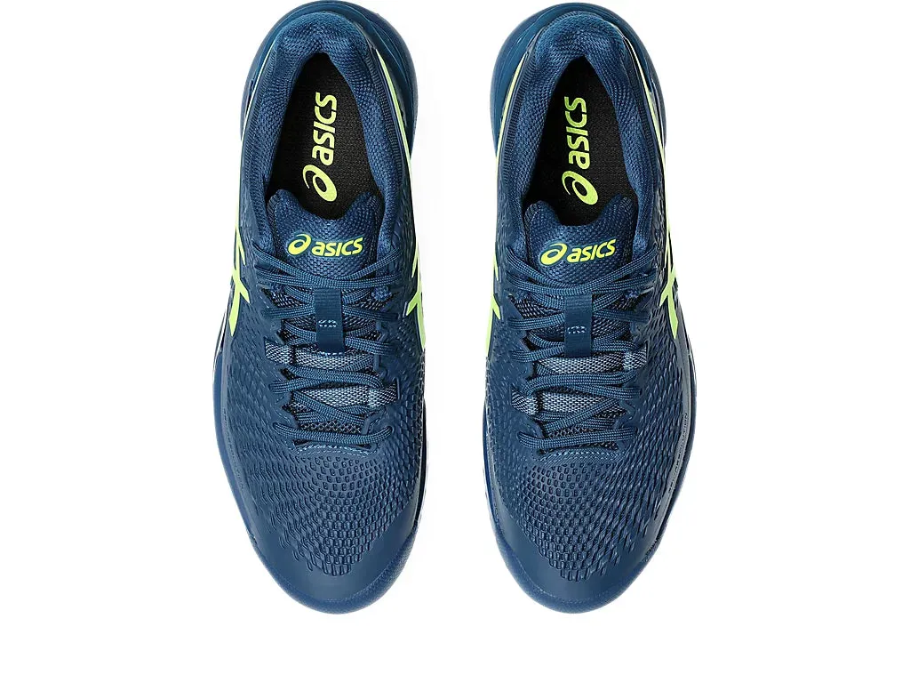 Asics Gel Resolution 9 Tennis Shoe | Mako Blue/Safety Yellow