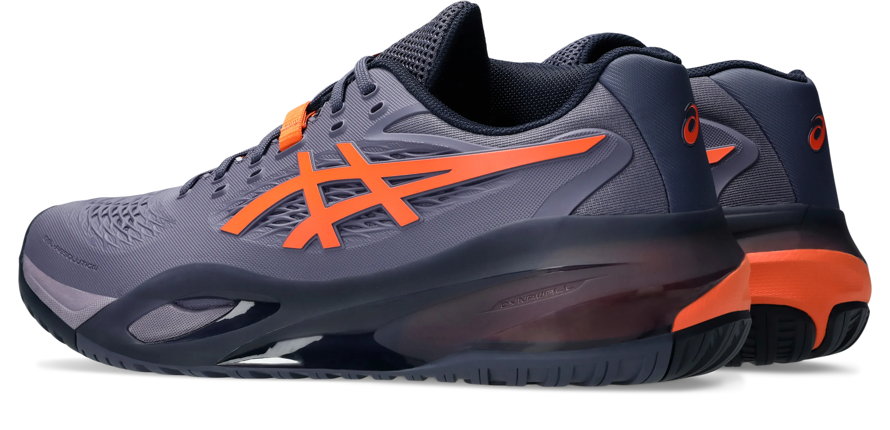 Asics Gel-Resolution X Greyish Purple/Nova Orange Men's tennis shoes