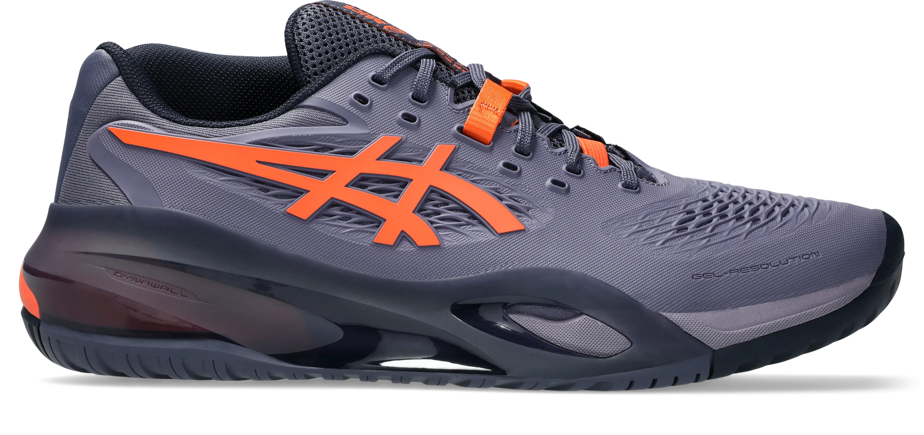 Asics Gel-Resolution X Greyish Purple/Nova Orange Men's tennis shoes