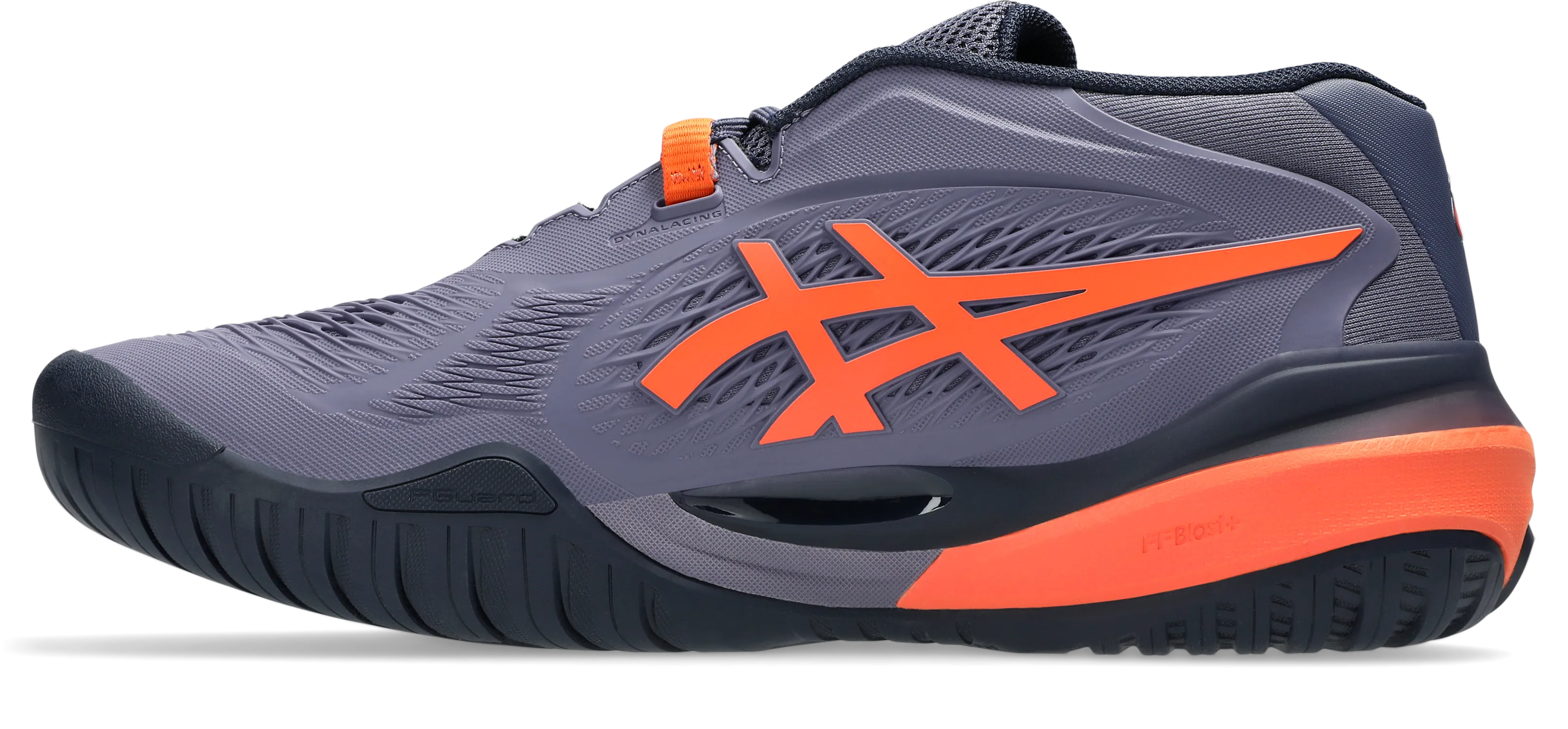 Asics Gel-Resolution X Greyish Purple/Nova Orange Men's tennis shoes