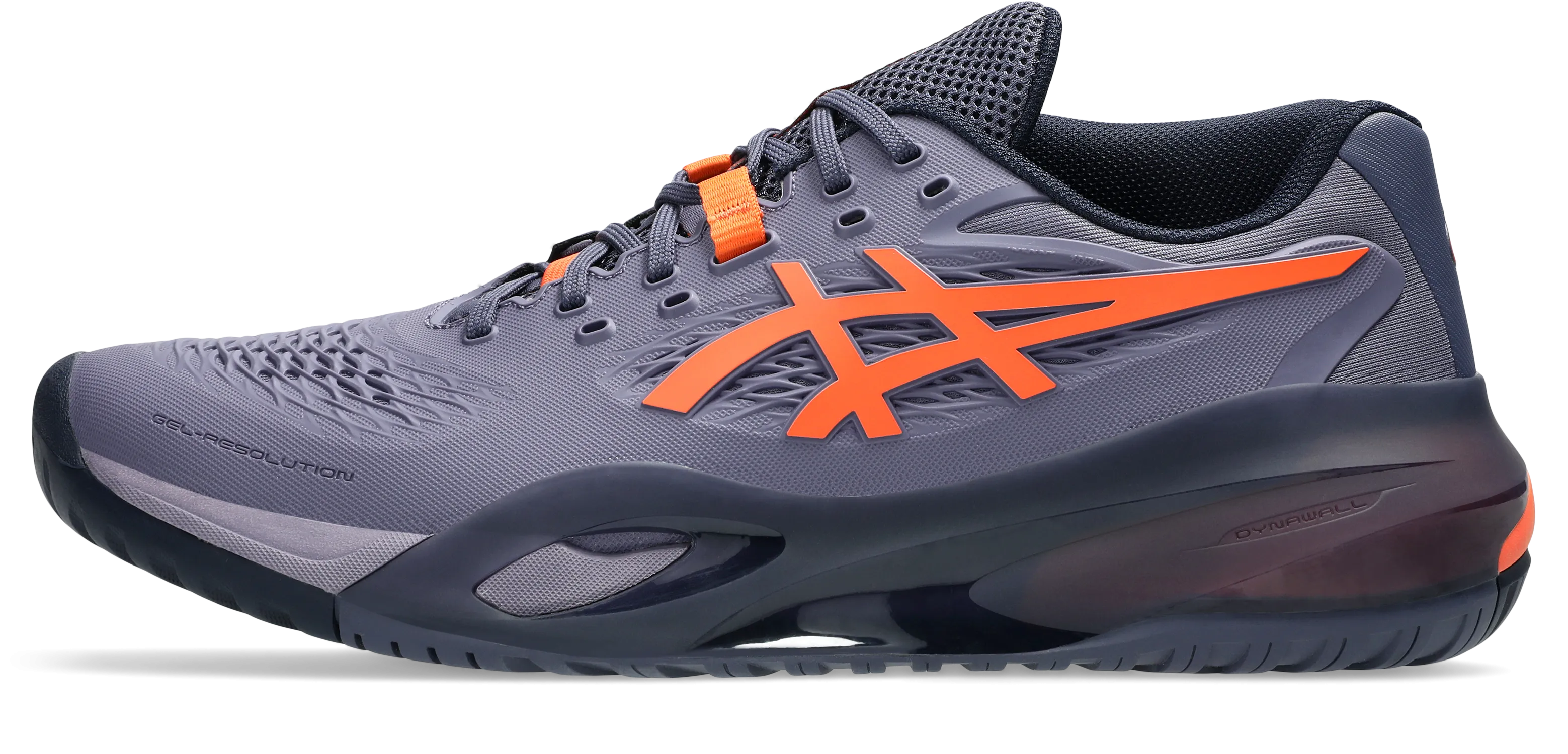 Asics Gel-Resolution X Greyish Purple/Nova Orange Men's tennis shoes