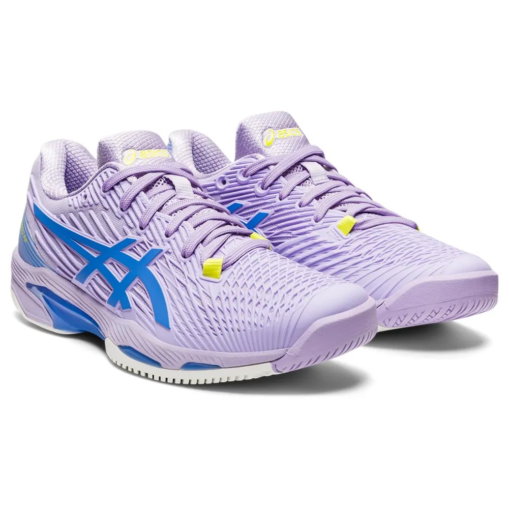 Asics Women`s Solution Speed FF 2 Tennis Shoes Murasaki and Periwinkle Blue