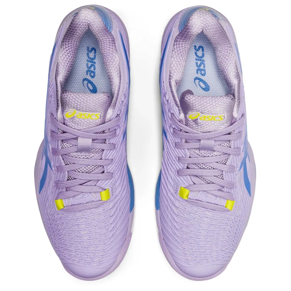 Asics Women`s Solution Speed FF 2 Tennis Shoes Murasaki and Periwinkle Blue