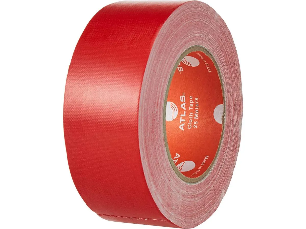 Atlas Cloth Tape Heavy Duty 1.5" x 25 meters, Red