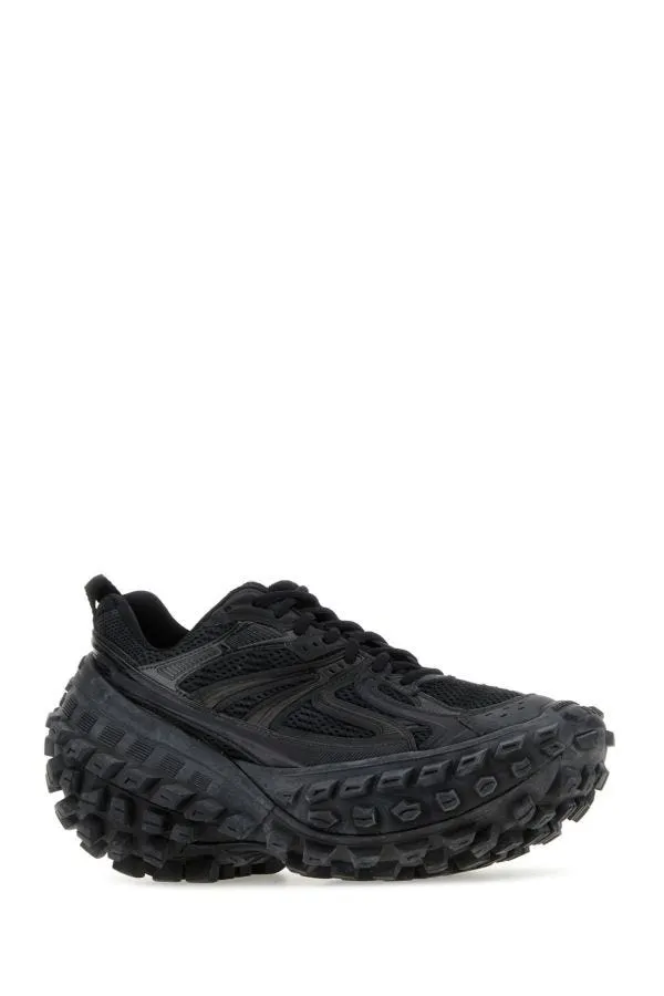 BALENCIAGA | Black nylon and mesh Bouncer sneakers