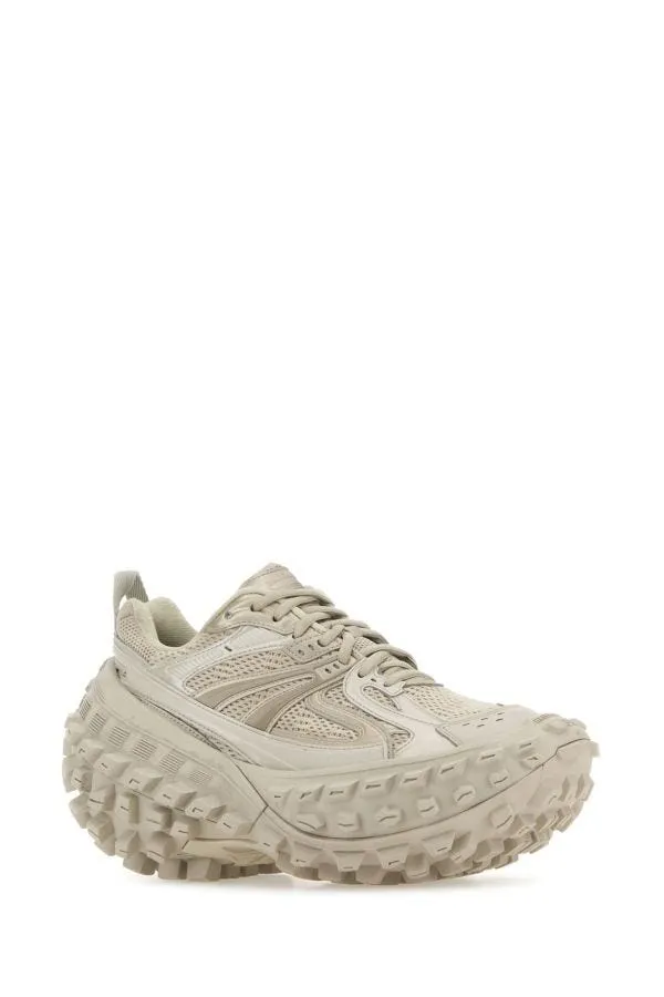 BALENCIAGA | Sand nylon and mesh Bouncer sneakers