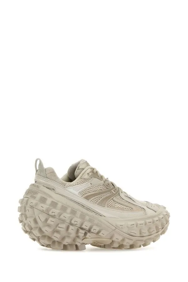 BALENCIAGA | Sand nylon and mesh Bouncer sneakers