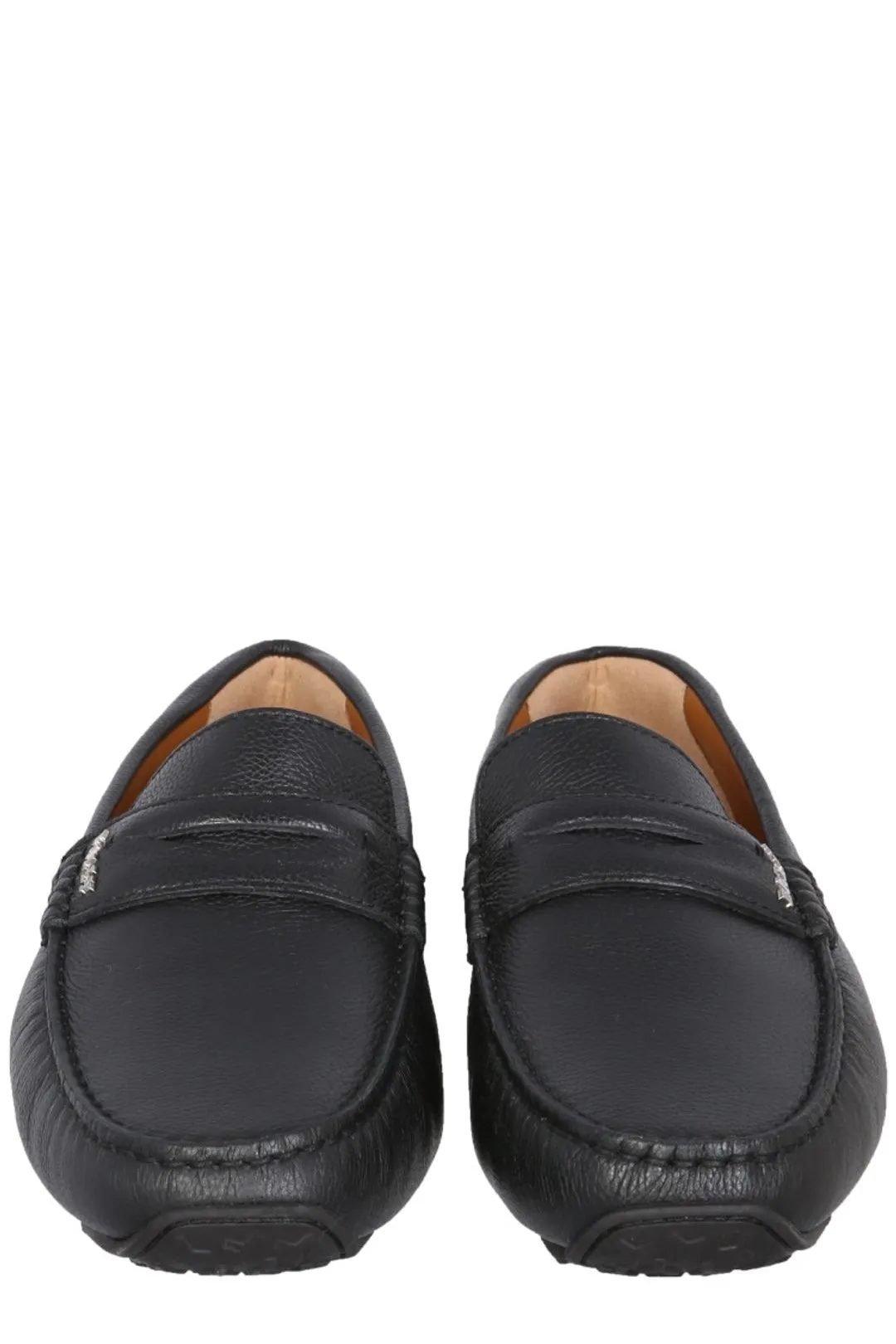 Bally Pavel Pebbled Slip-On Penny Loafers