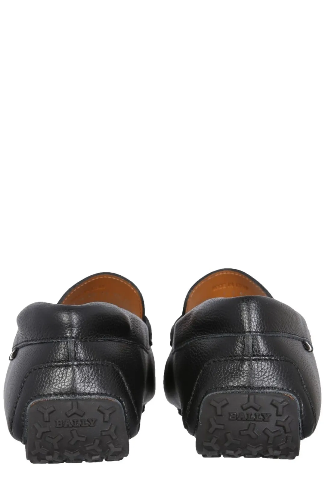 Bally Pavel Pebbled Slip-On Penny Loafers