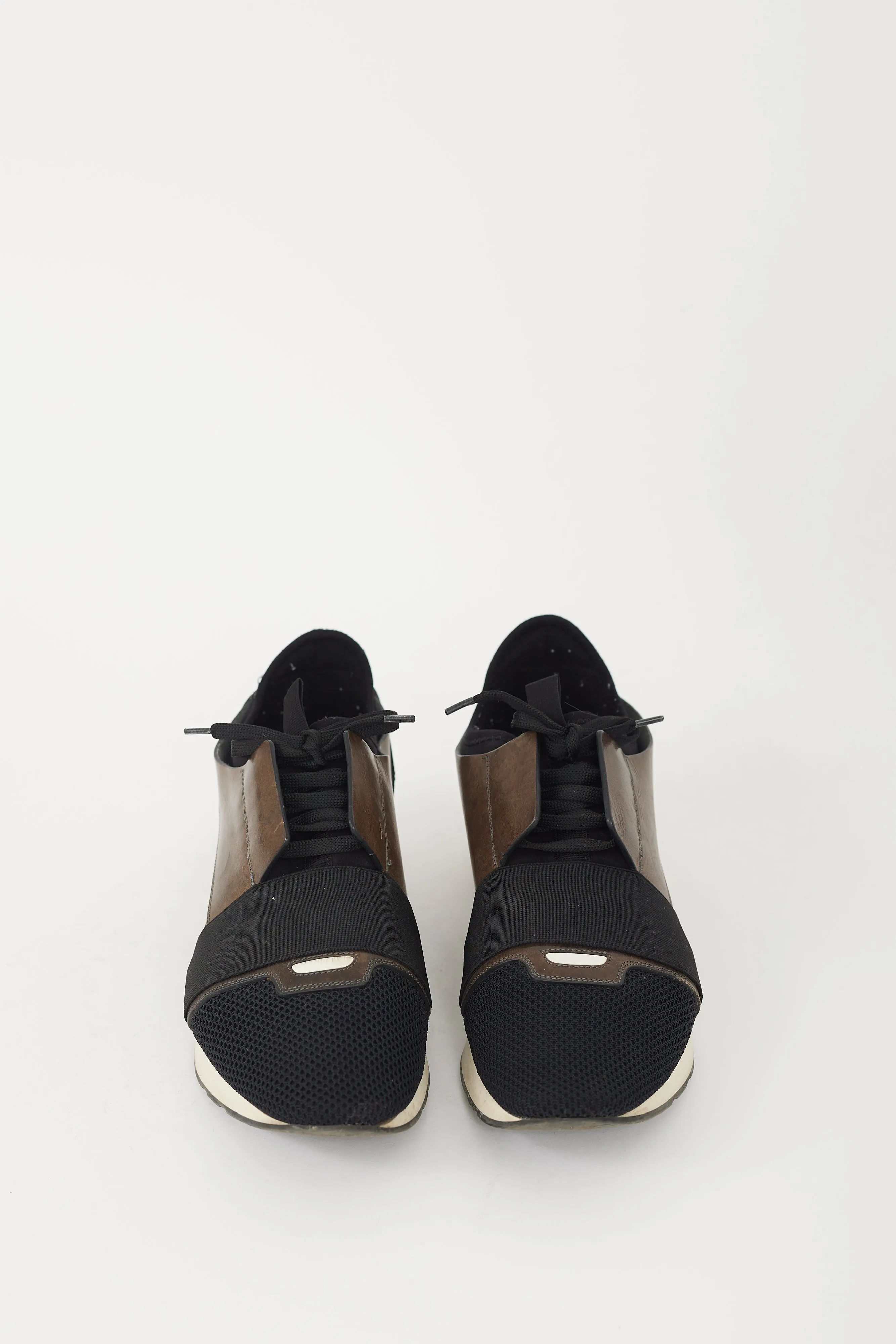 Black & Brown Race Runner Sneaker