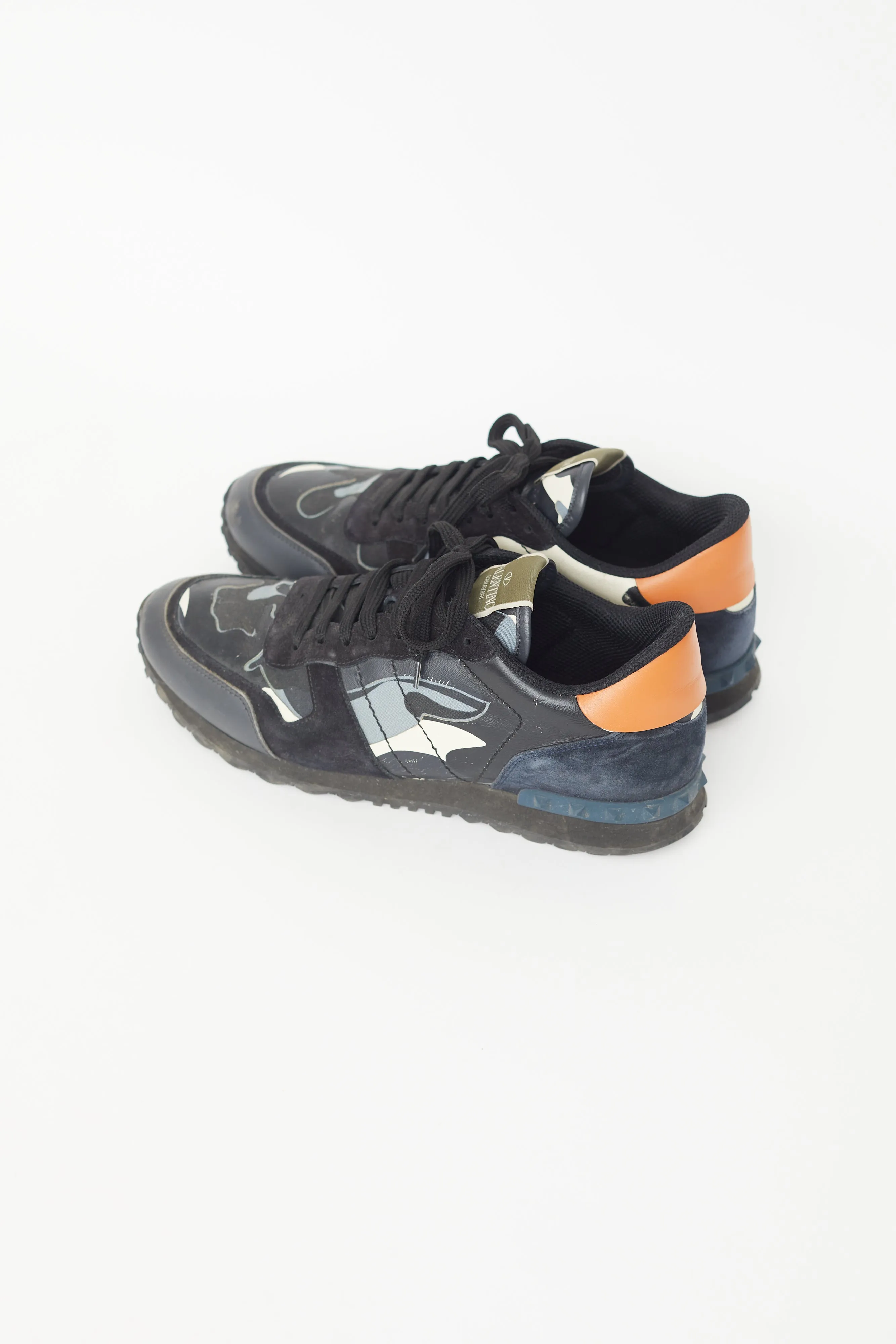 Blue & Black Rockrunner Camo Sneaker