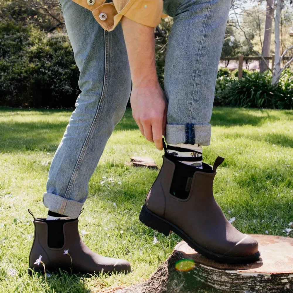 Bobbi Rain Boot // Chocolate & Black