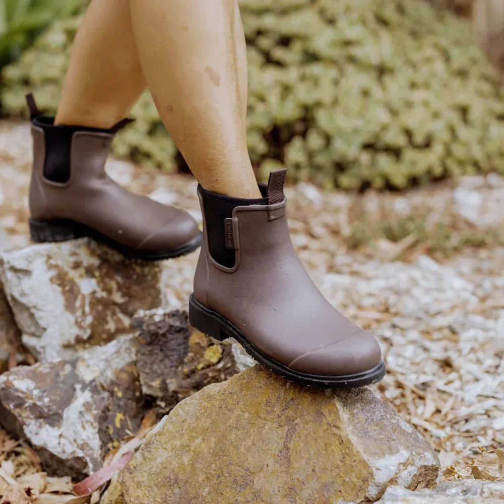 Bobbi Rain Boot // Chocolate & Black