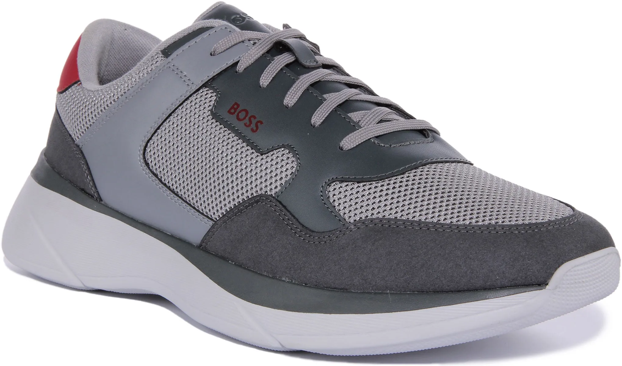 Boss Dean Runner Memx In Dark Grey For Men