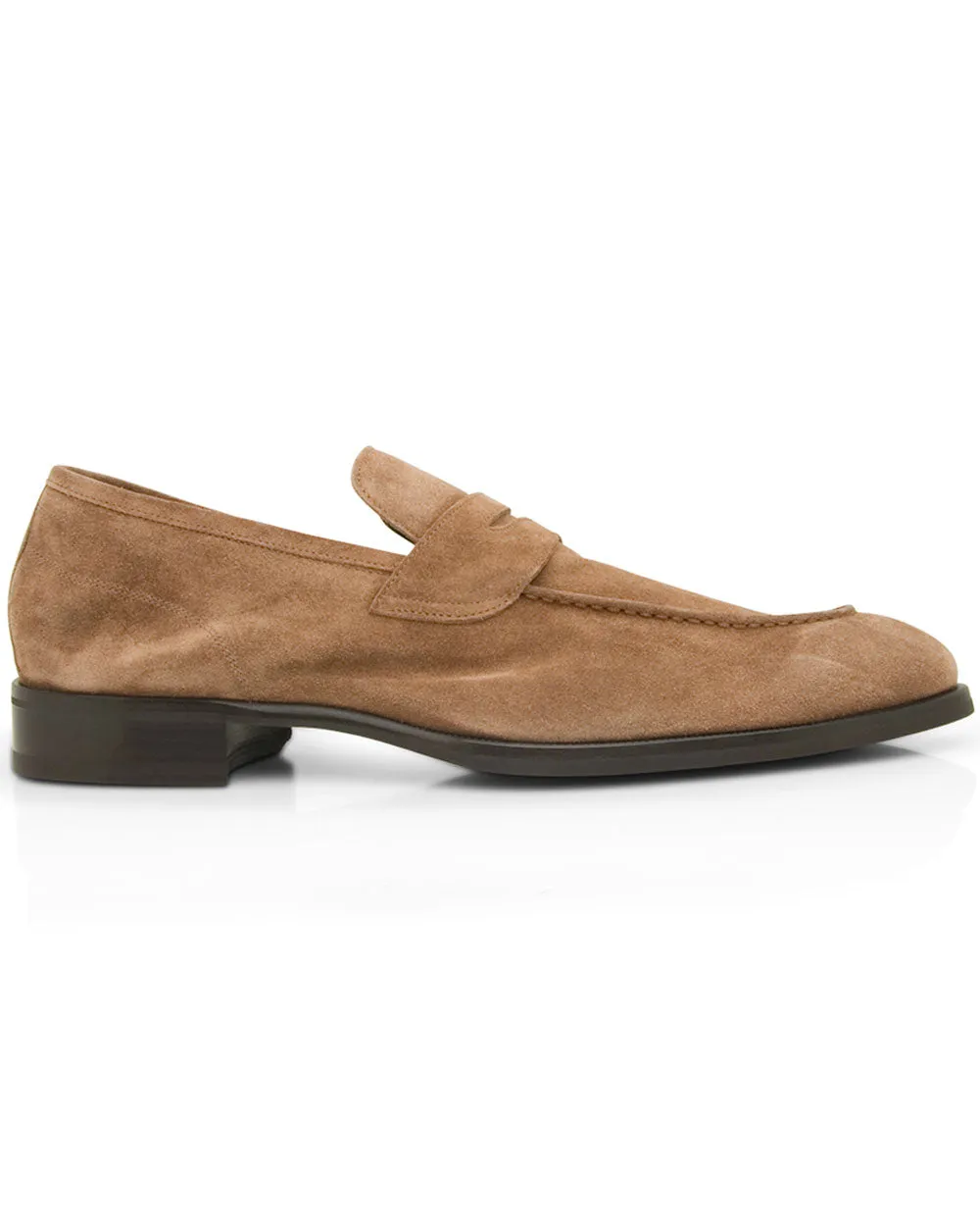 Brera Suede Loafer in Farro