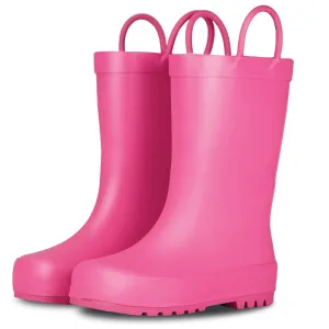 Bubblegum Pink Matte Rain Boots