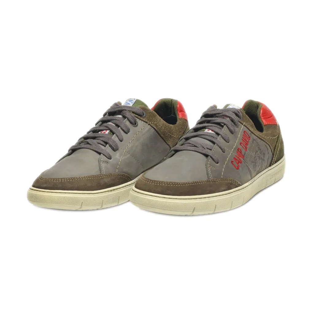 Camp David Low-Top Sneakers Leather Green Colour For Men