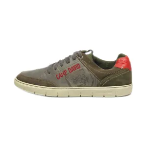 Camp David Low-Top Sneakers Leather Green Colour For Men