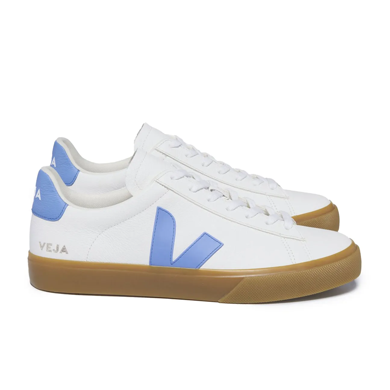 Campo Chromefree Leather Trainer - Extra White Aqua