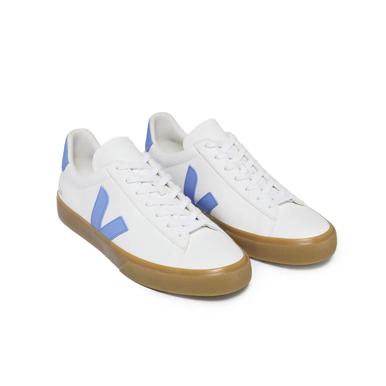 Campo Chromefree Leather Trainer - Extra White Aqua