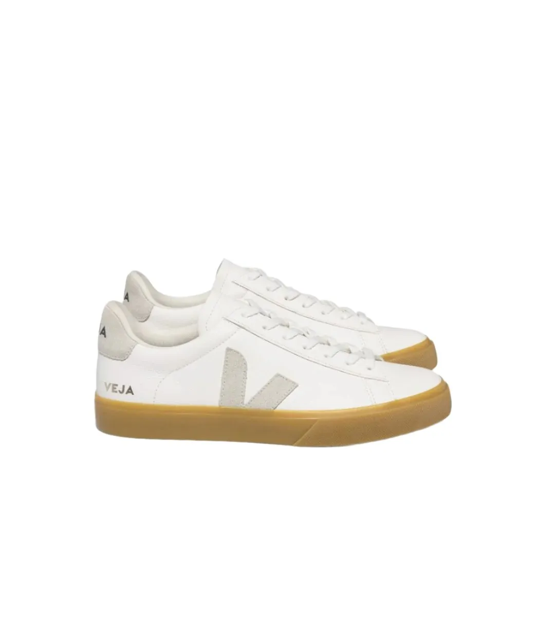 Campo Chromefree Leather Trainer - White Natural