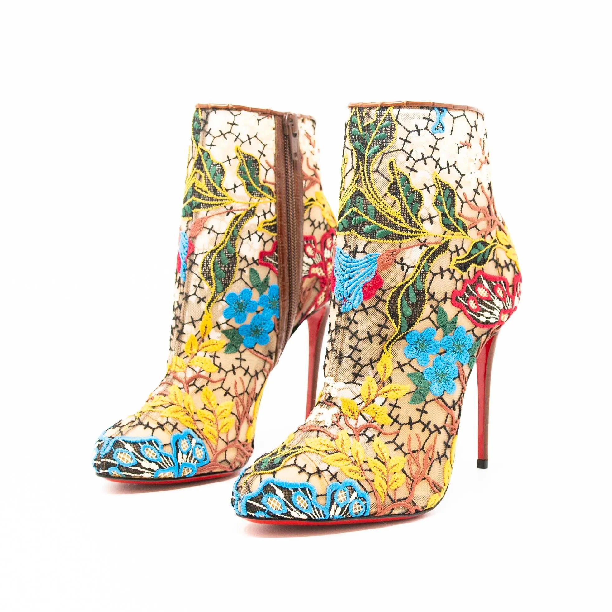 Christian Louboutin Miss Tennis Butterfly Booties 37