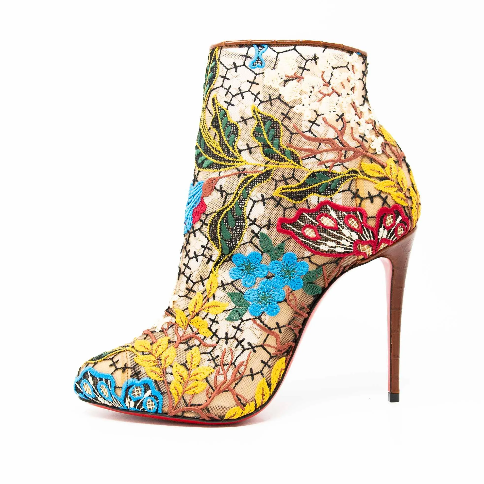 Christian Louboutin Miss Tennis Butterfly Booties 37