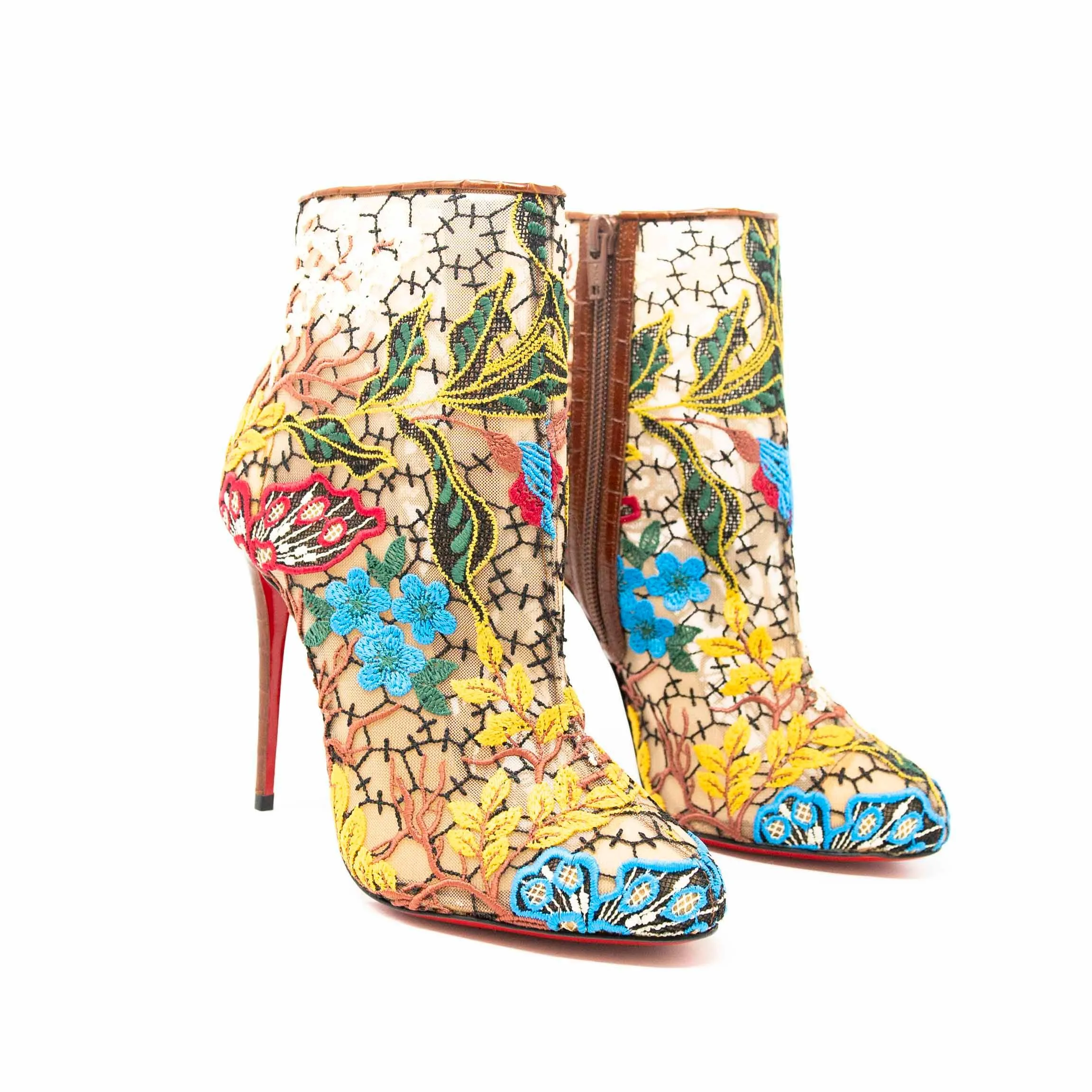 Christian Louboutin Miss Tennis Butterfly Booties 37