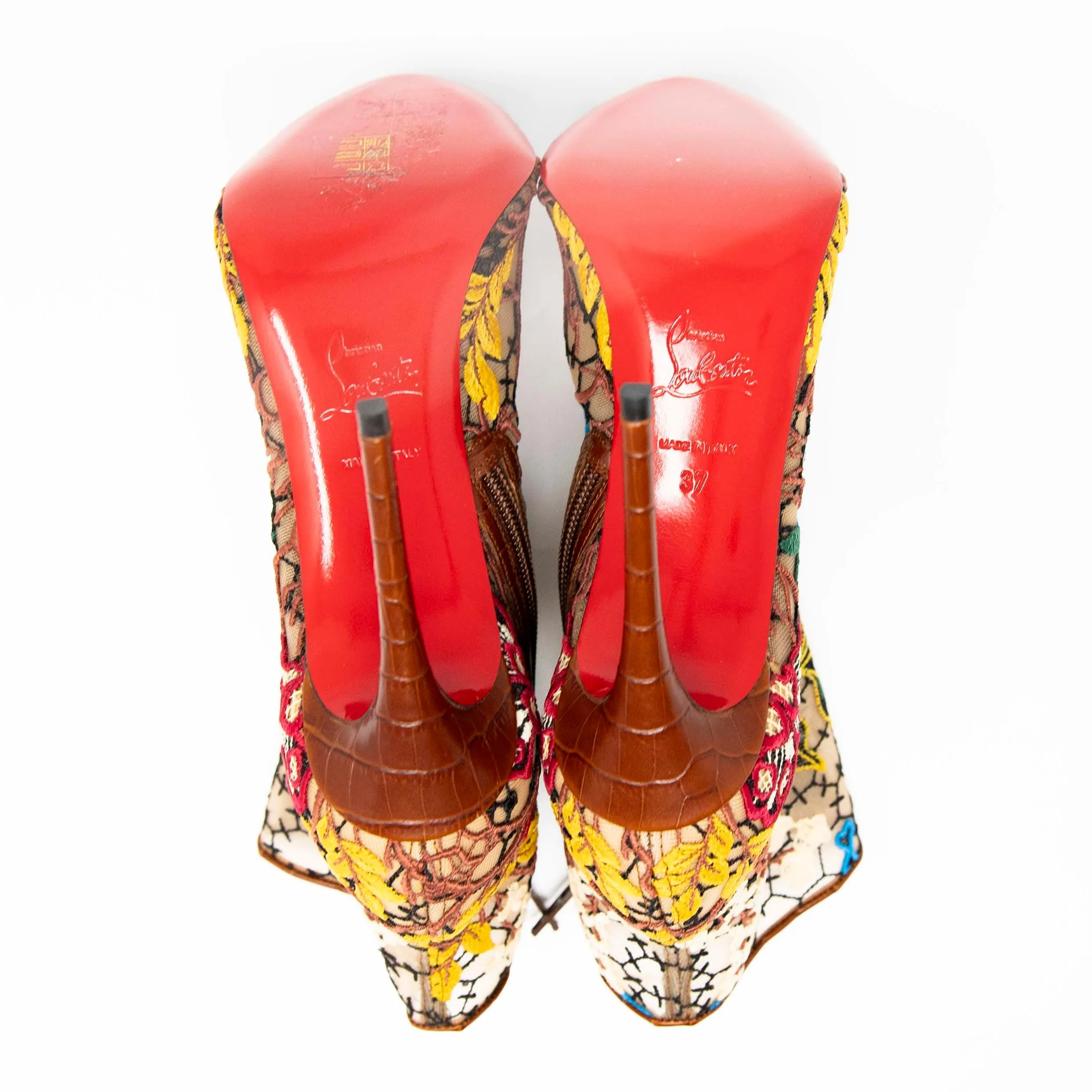 Christian Louboutin Miss Tennis Butterfly Booties 37