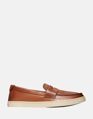 Cole Haan Pinch Weekender Penny Loafers Tan Angora