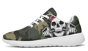 Color Halftone Dumbbell Skull Camo