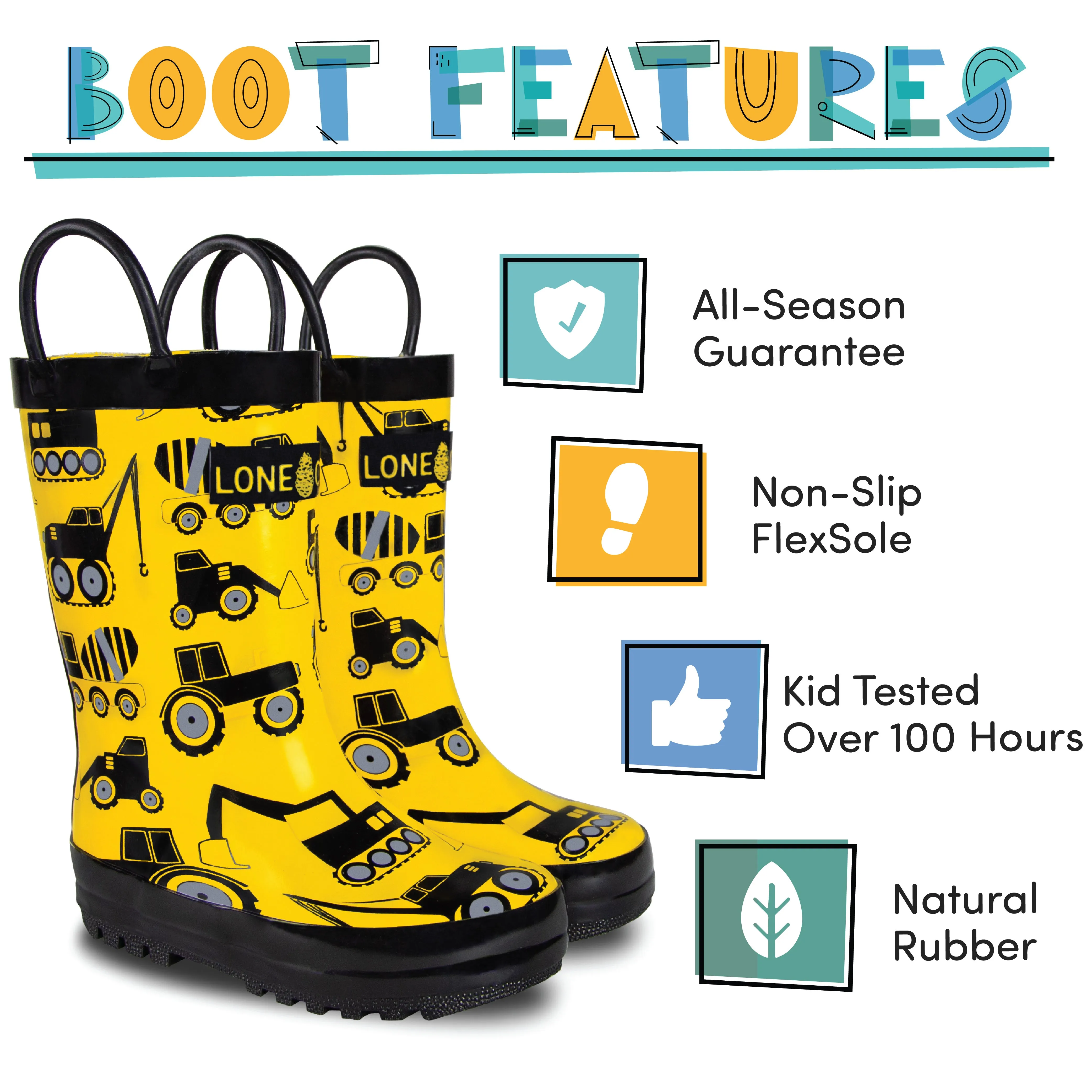 Construction Zone Rain Boot