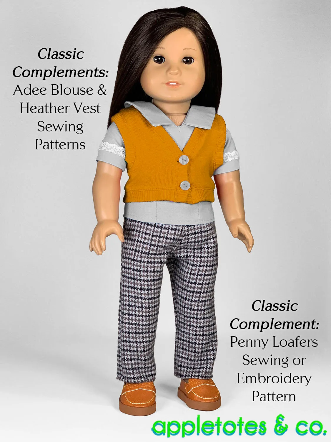 Cordova Pants 18 Inch Doll Sewing Pattern